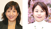 left: Abe Aya<br />right: Iijima Yuko 